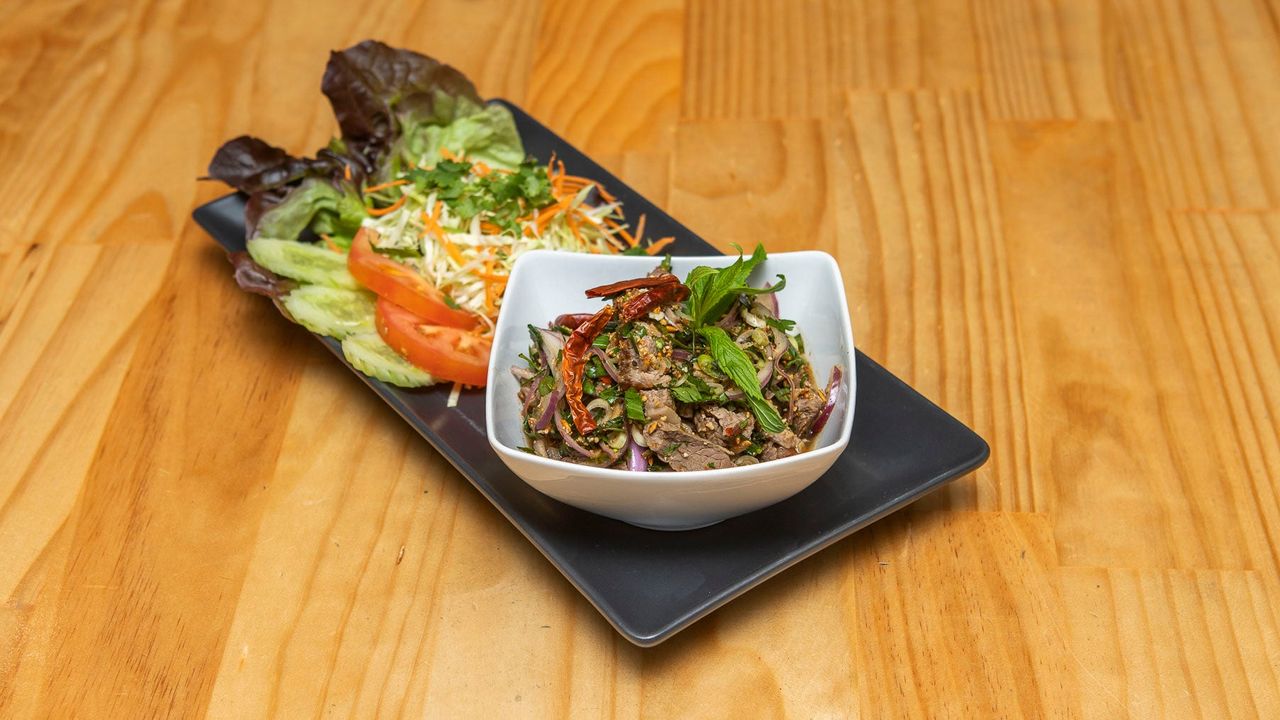Thai Beef Numtok and Noodle