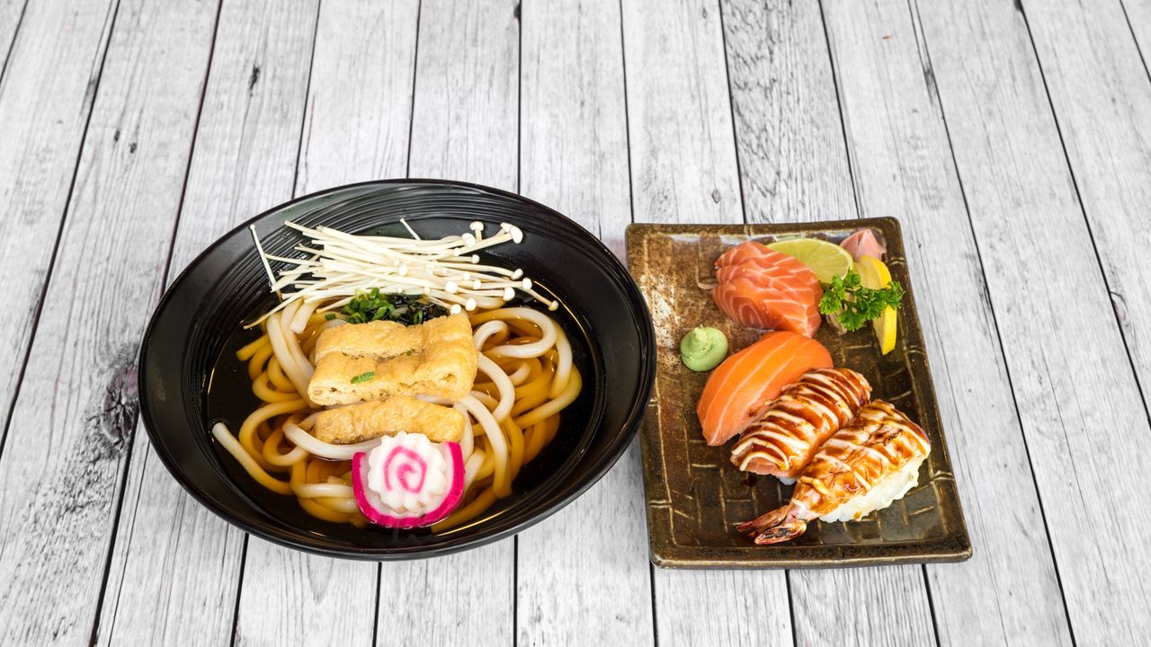 120. Udon & Sashimi