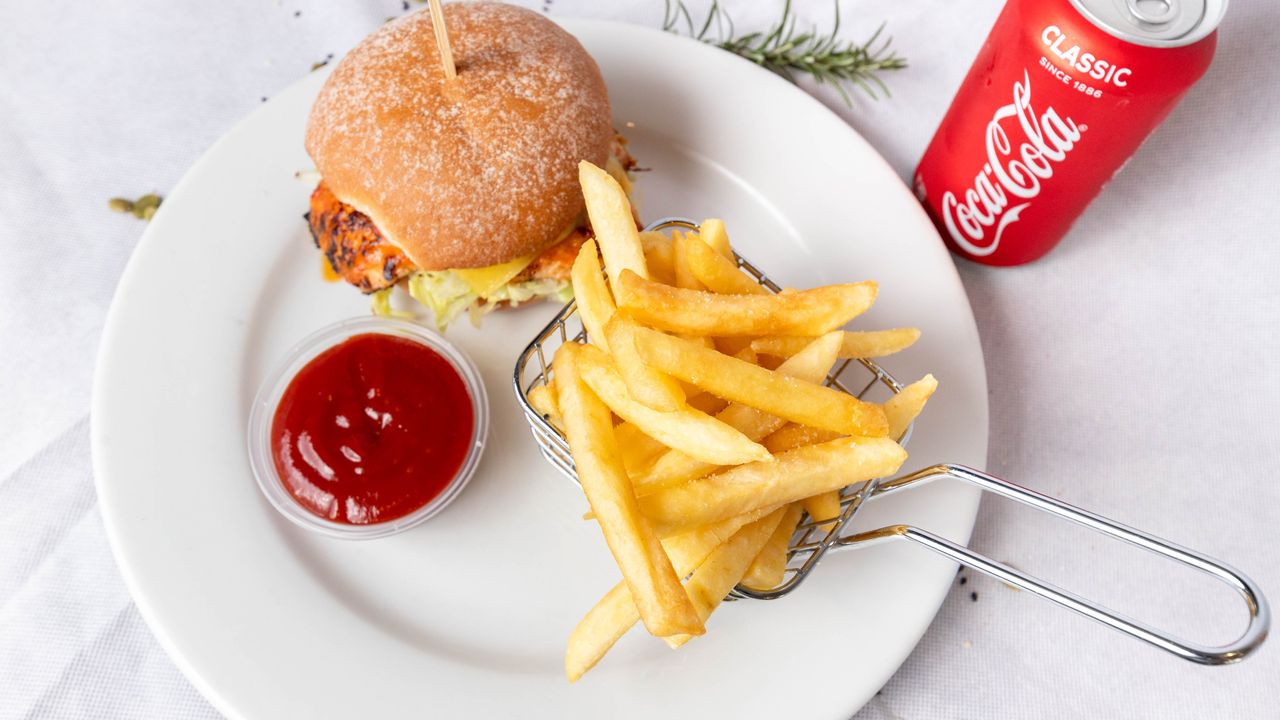 Portuguese Chilli Chicken Burger Meal