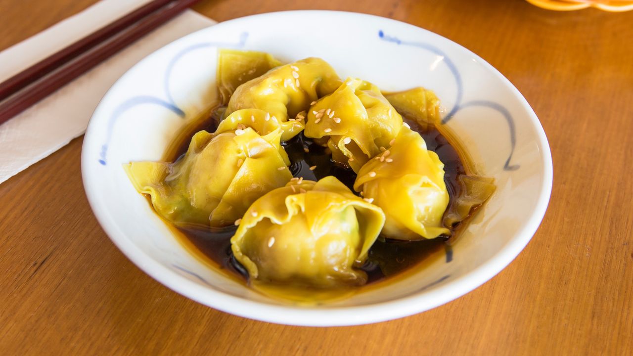 Wonton in Sichuan Red Oil