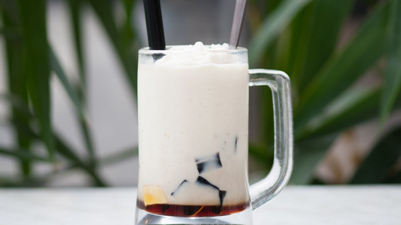 MF14 Soya Milk Pudding + Grass Jelly