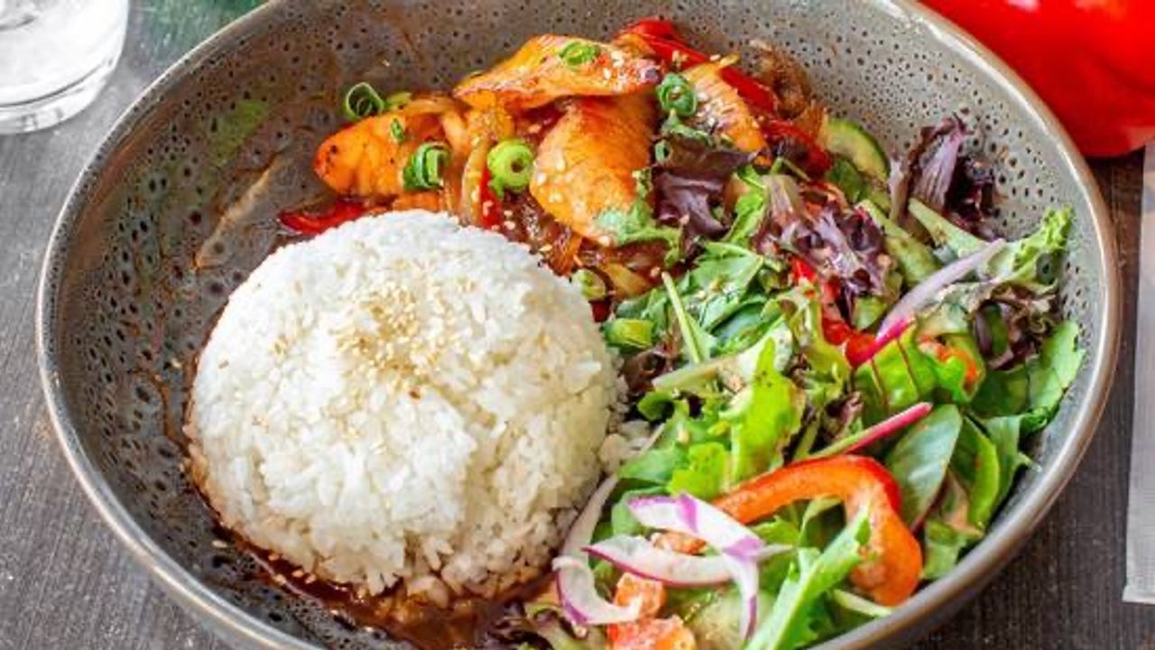 Teriyaki Salmon Dish