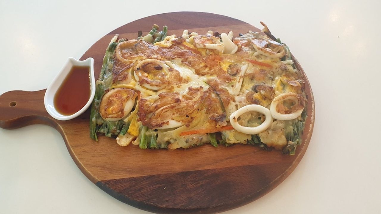 Seafood & Spring Onion Pancake