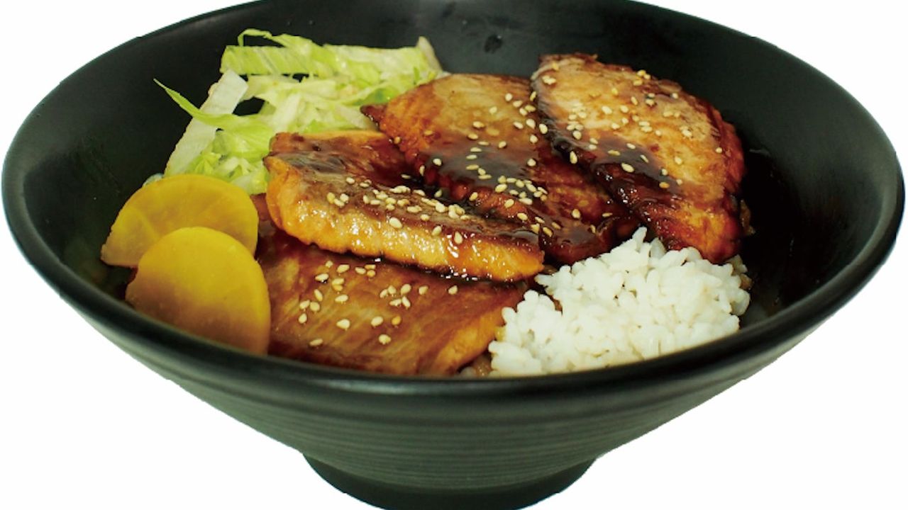 Salmon Teriyaki Salmon Don