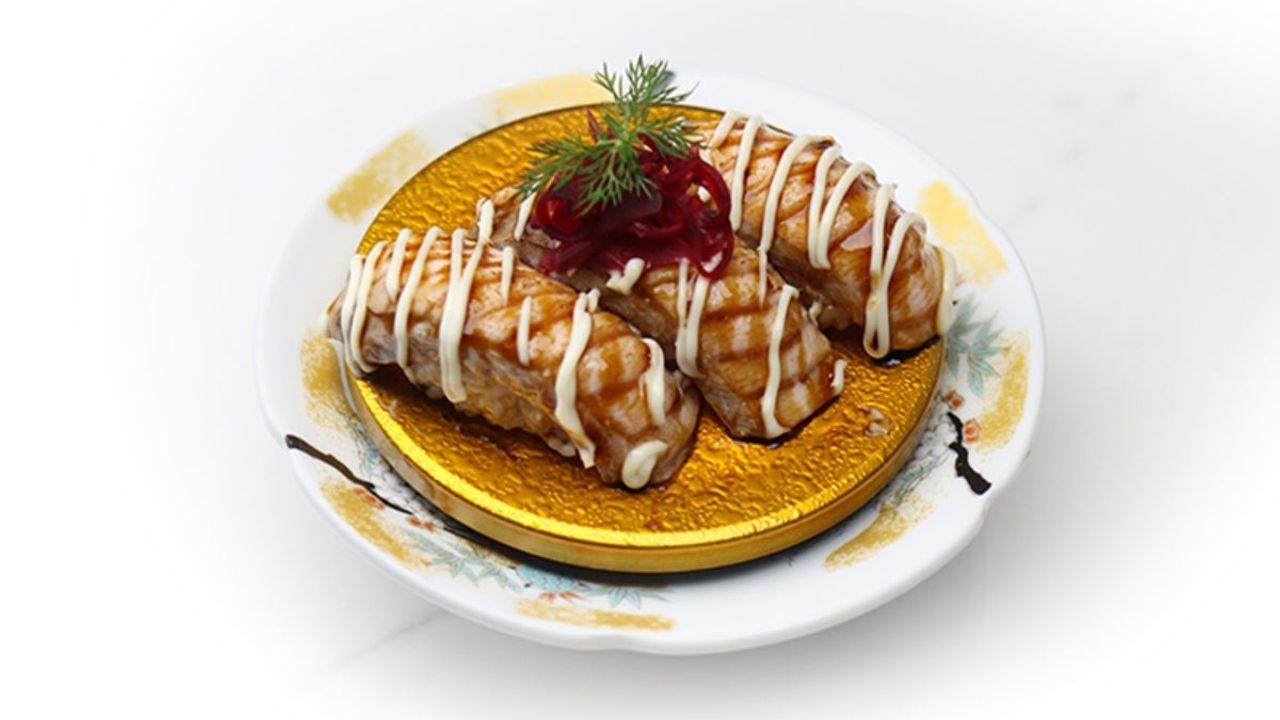 Grilled Teriyaki Salmon Nigiri