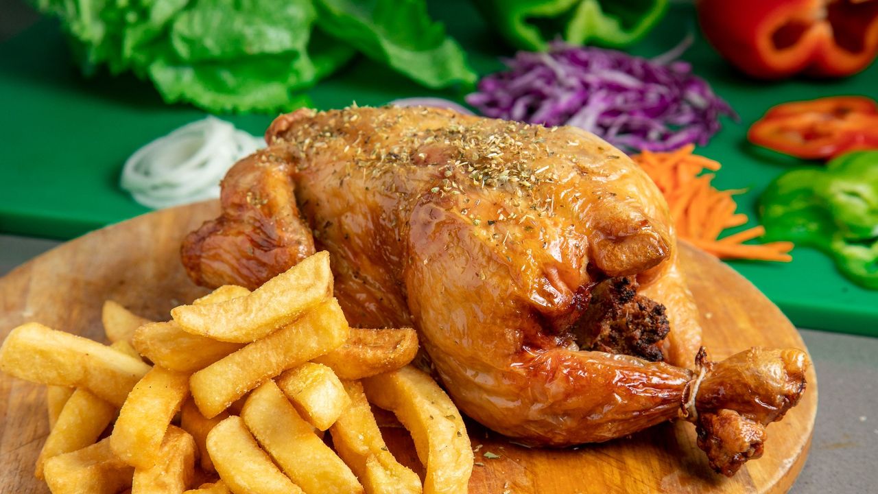 Whole Charcoal Chicken & Chips
