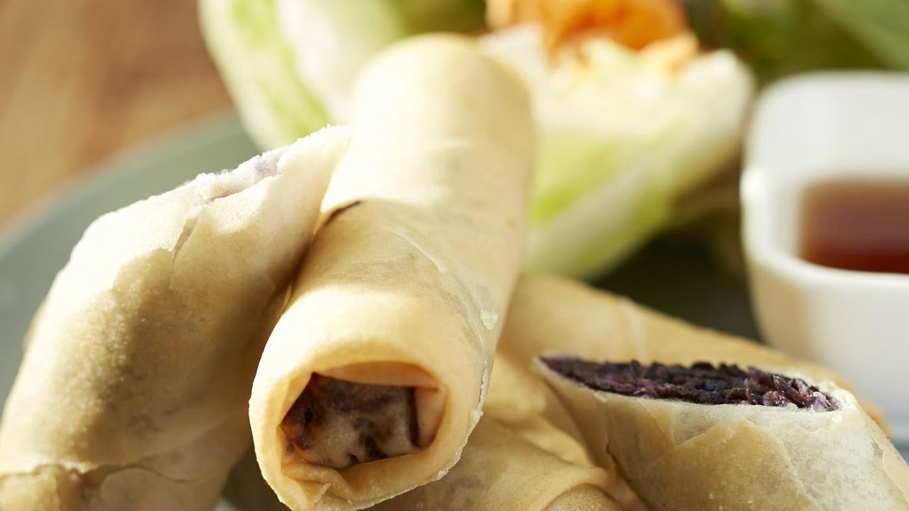 Baby Carrot Vegetarian Spring Rolls