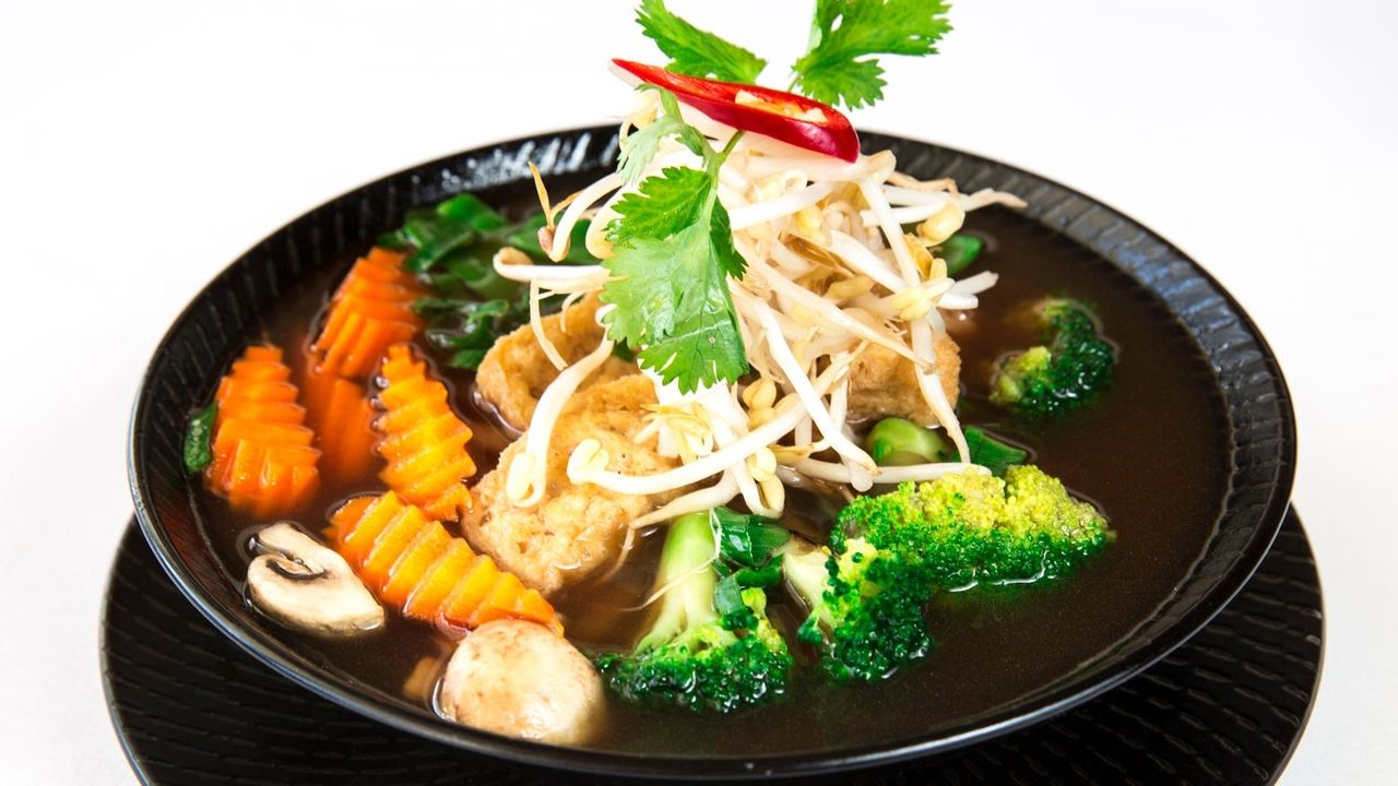 Vegetarian Rice Noodle Soup - Pho Chay