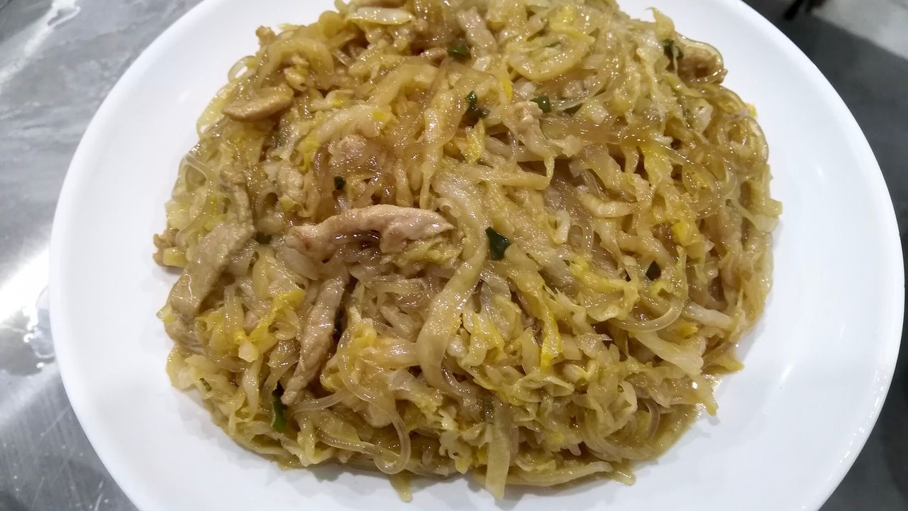 Stir Fried Vermicelli with Pickled Chinese Cabbage