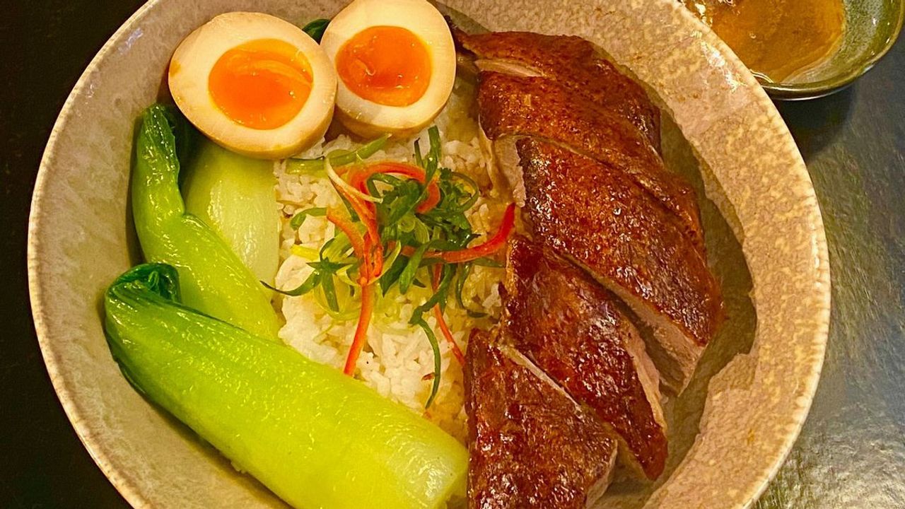 Wood Smoked Roast Duck with Rice or Chicken Rice or Egg Noodles