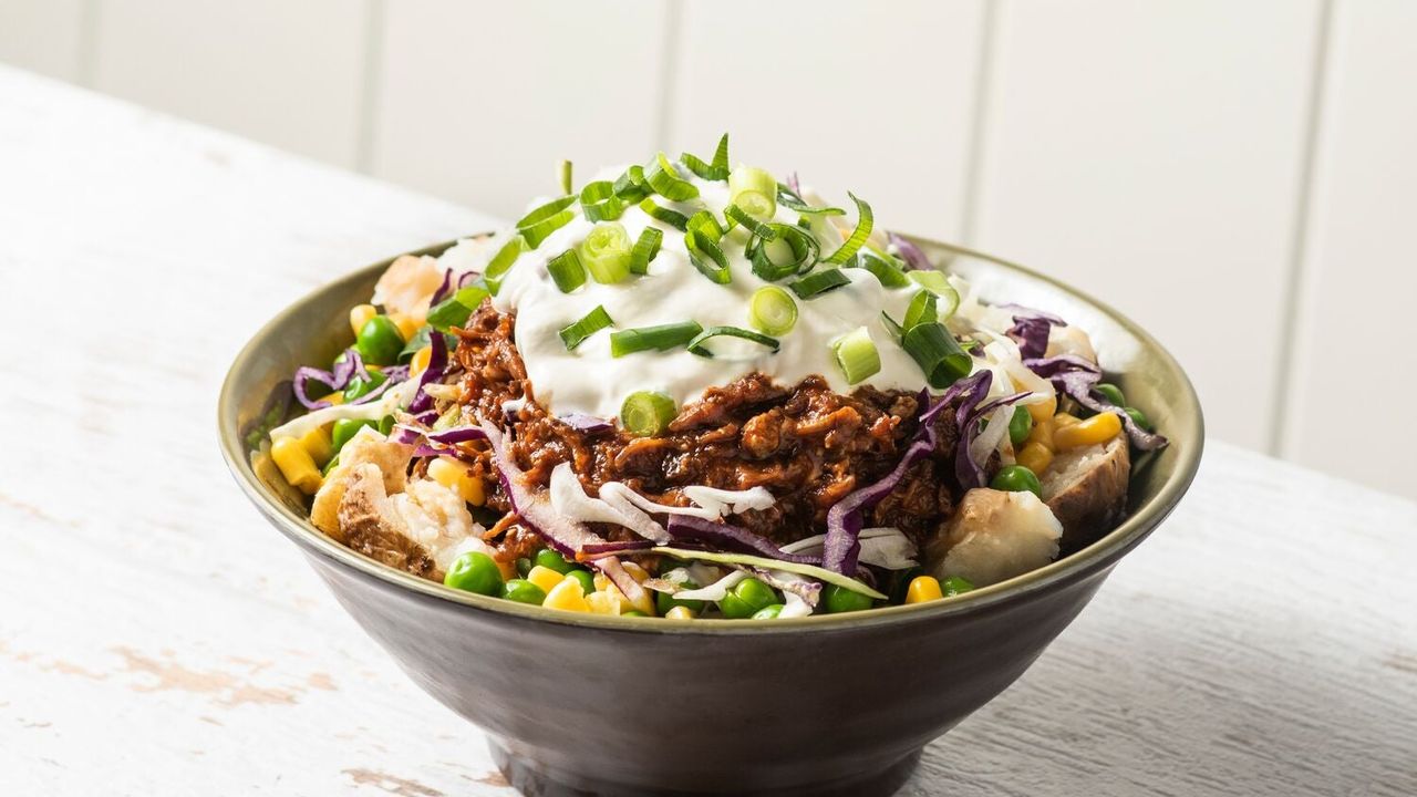 Pulled Pork, Peas and Corn