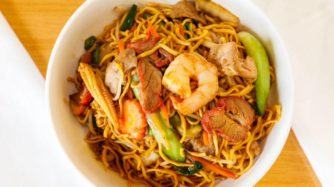 Combination Noodles Stir Fry