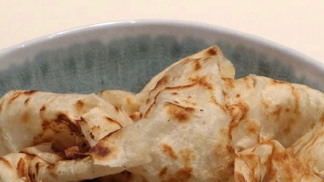 6. Roti with Peanut Sauce