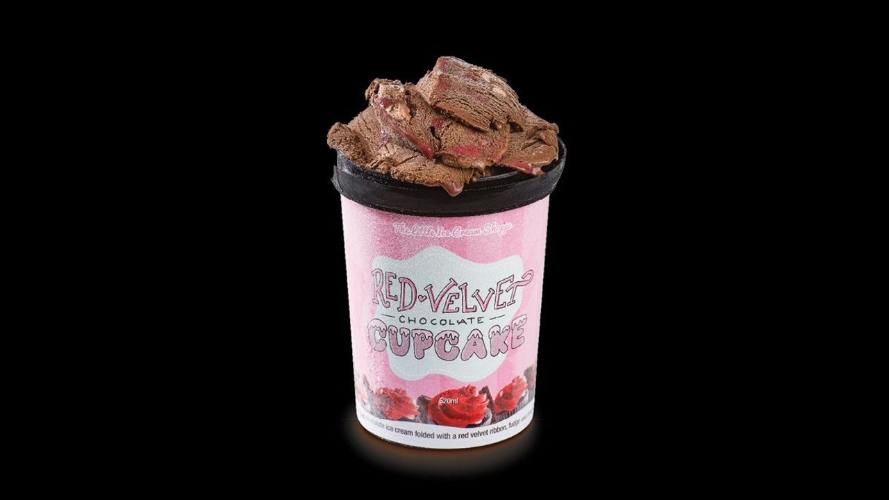 Red Velvet Choc Cupcake Ice Cream