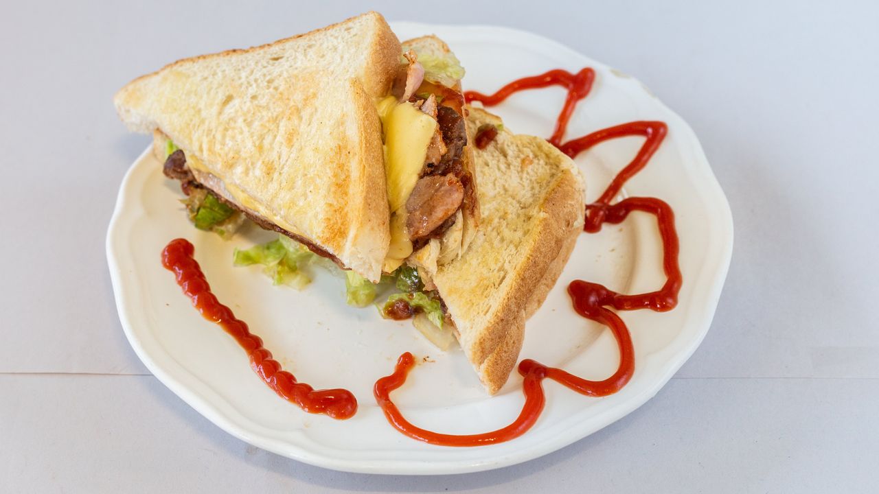 Steak Sandwich with the Lot
