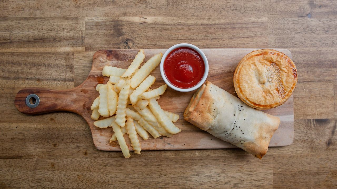Sausage Roll with Chips