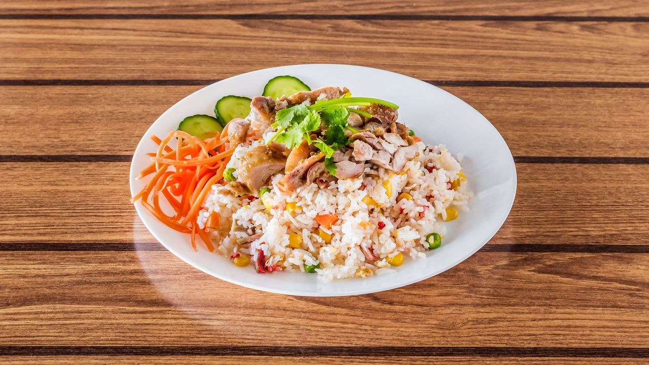 Fried Rice with Grilled Chicken