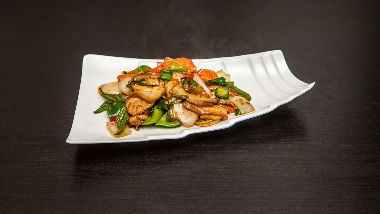 Roast Pork in Plum Sauce