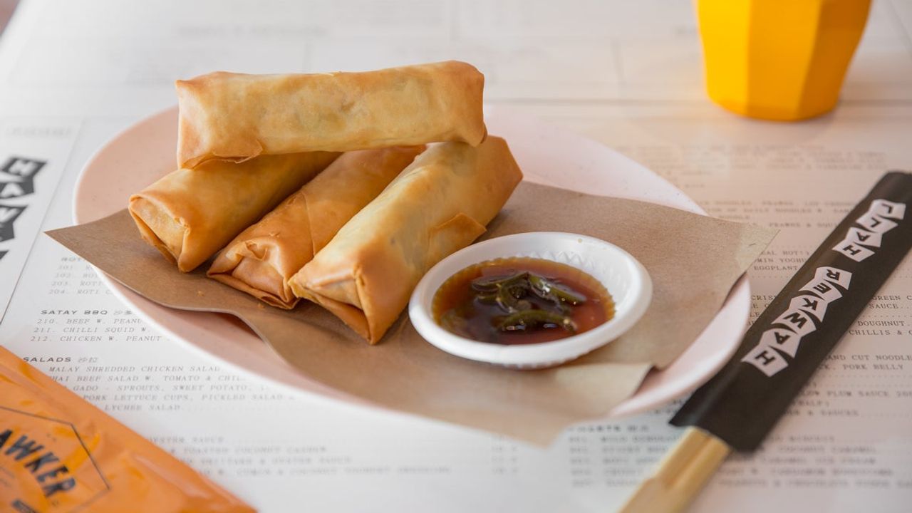 Malay Vegetable Spring Rolls with Green Chilli Soy (4 Pcs) (Veg) (V)