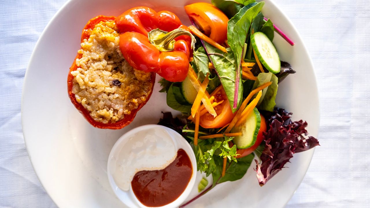 Stuffed Capsicum Platter