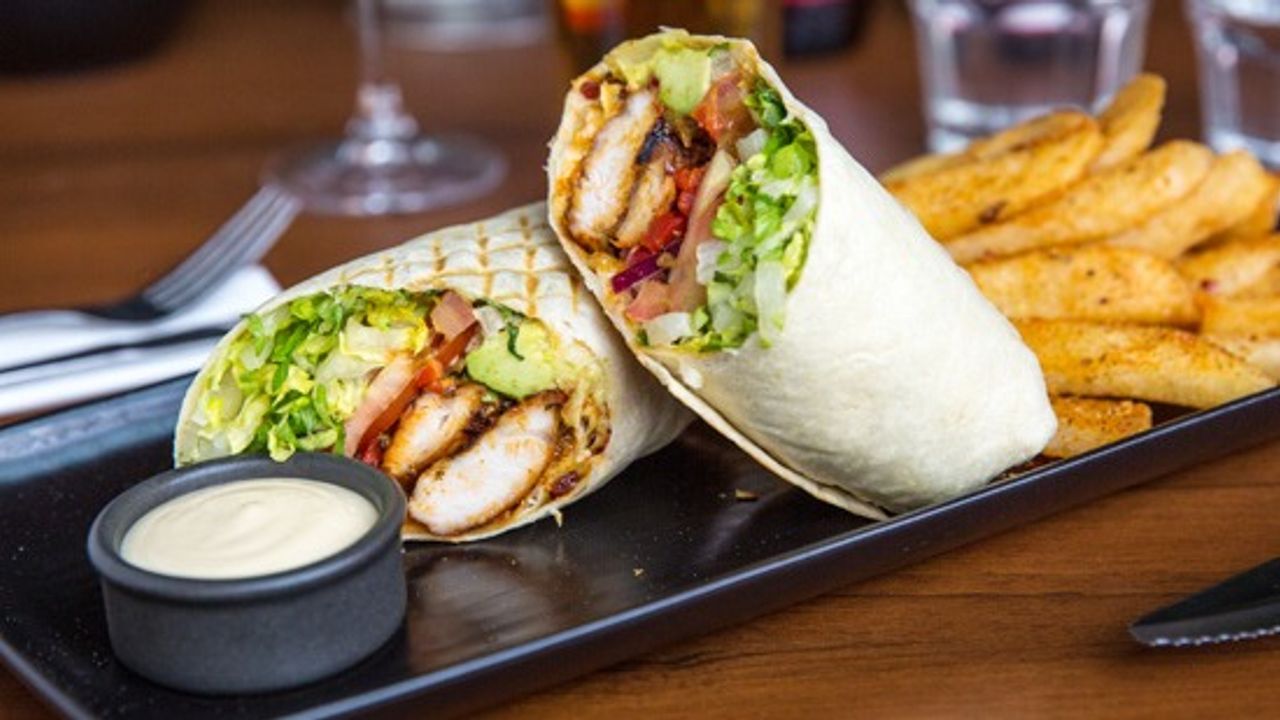 Portuguese Chicken Wrap with Fries (DF)