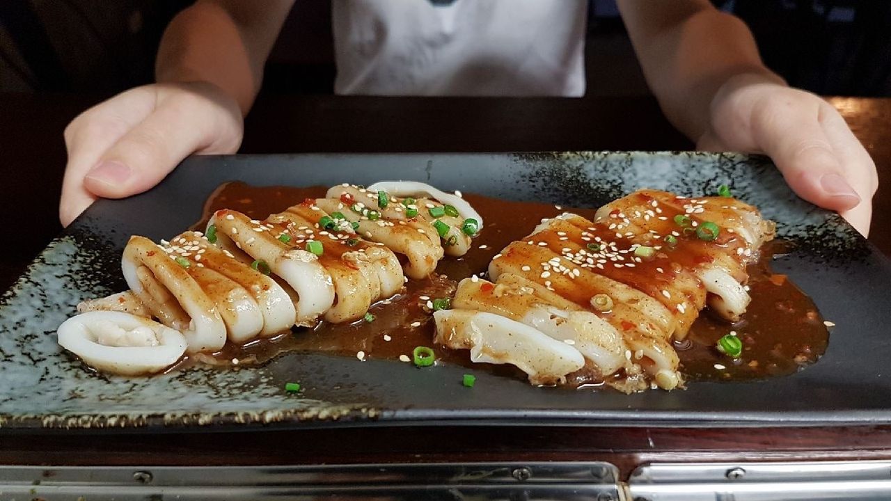 Pan Grilled Squid