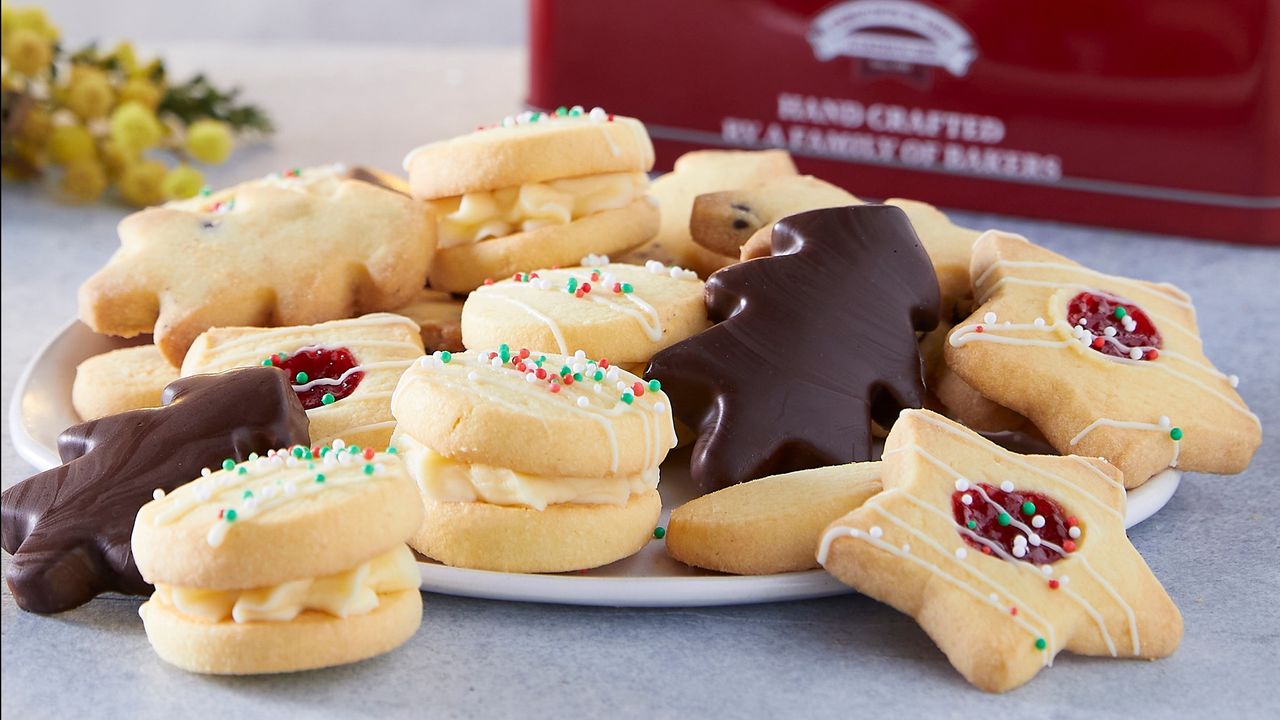 Mixed Christmas Biscuits in Gift Tin