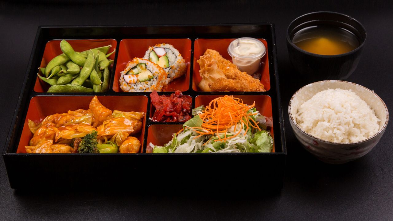 Kimchi Pork Belly Bento
