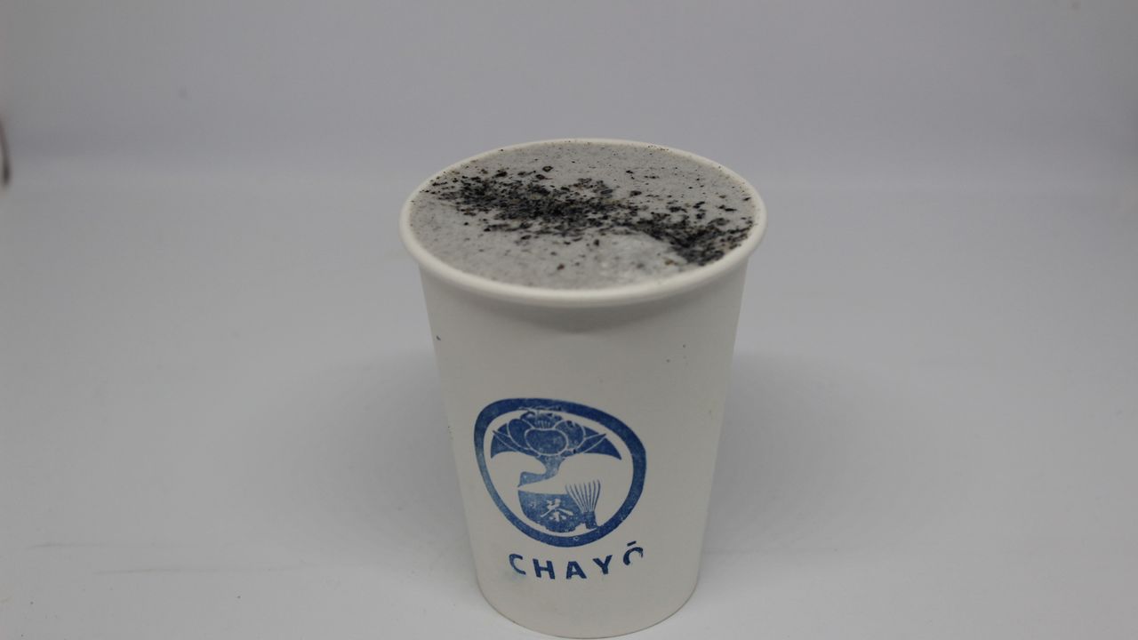 Black sesame latte