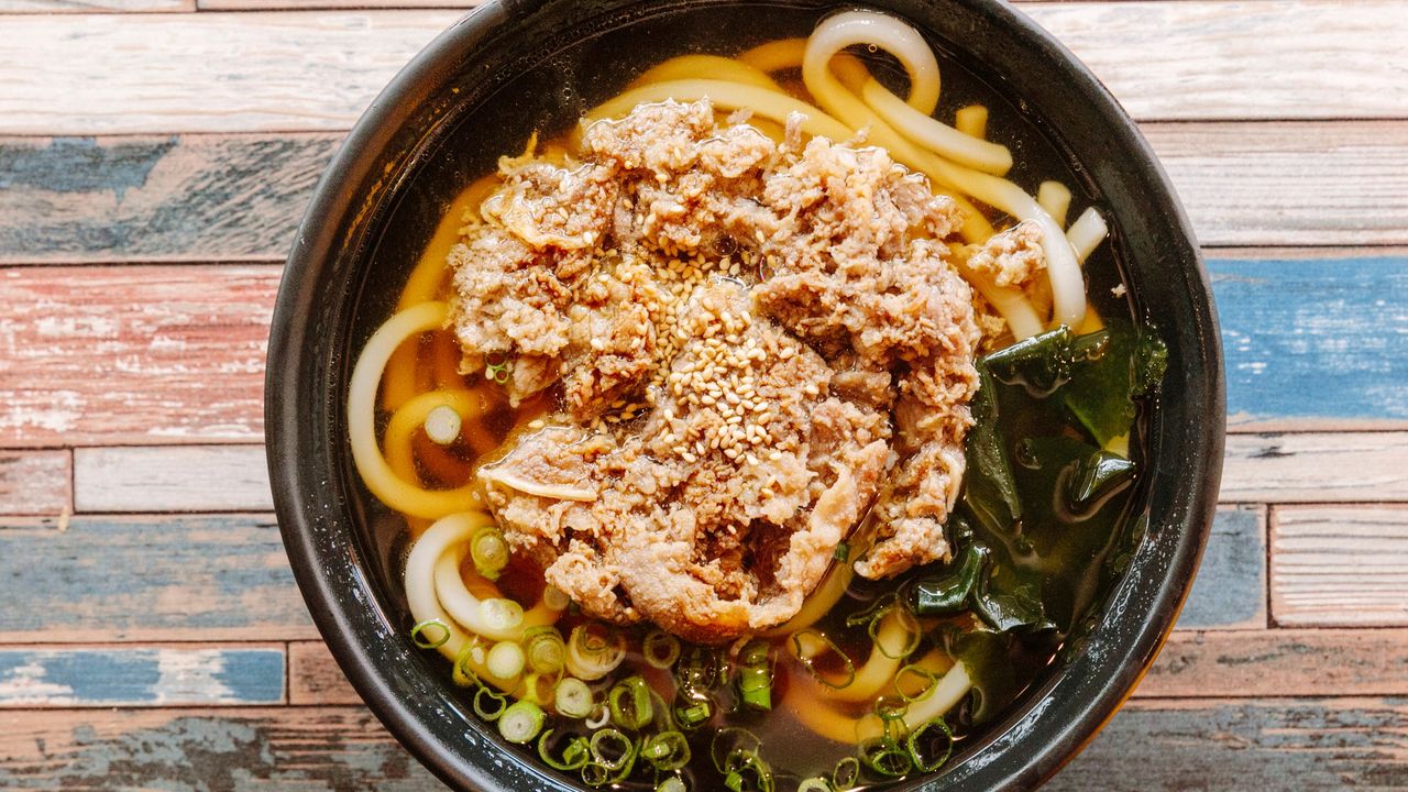 Slow Cooked Sukiyaki Beef Udon