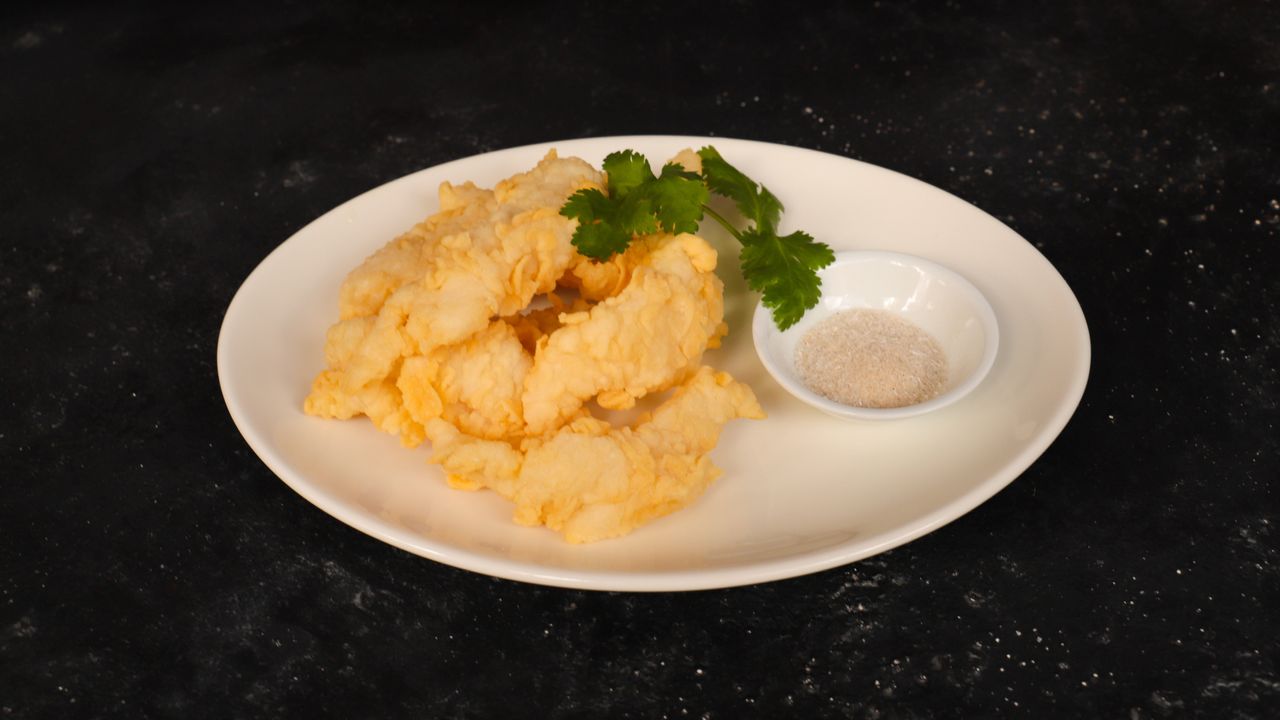 Lightly Battered Basa Fish Fillets with Salt and Pepper
