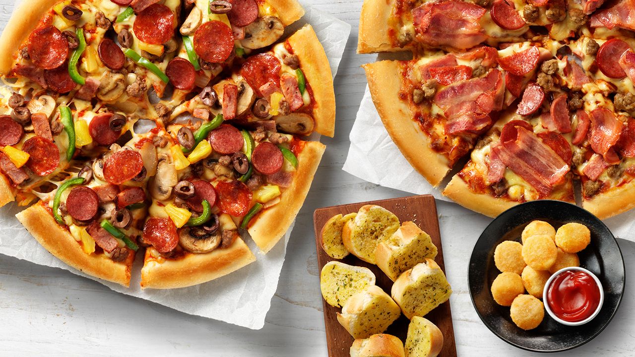 2 Large Pizzas + 2 Sides (2895)