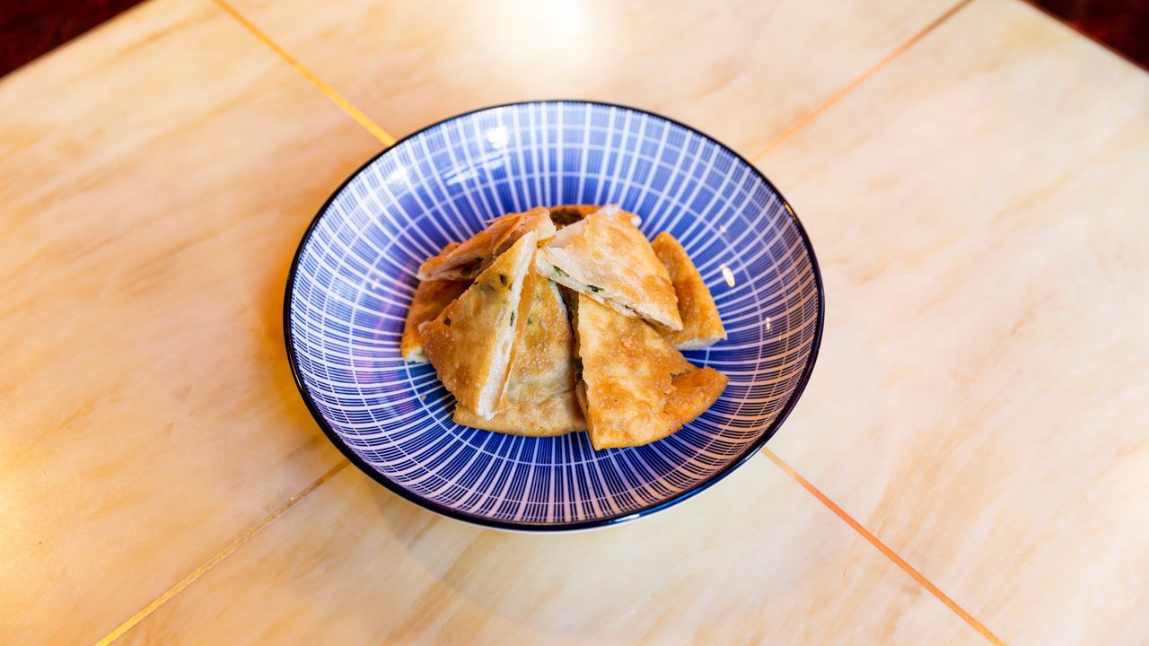 Fried Pancake with Spring Onion