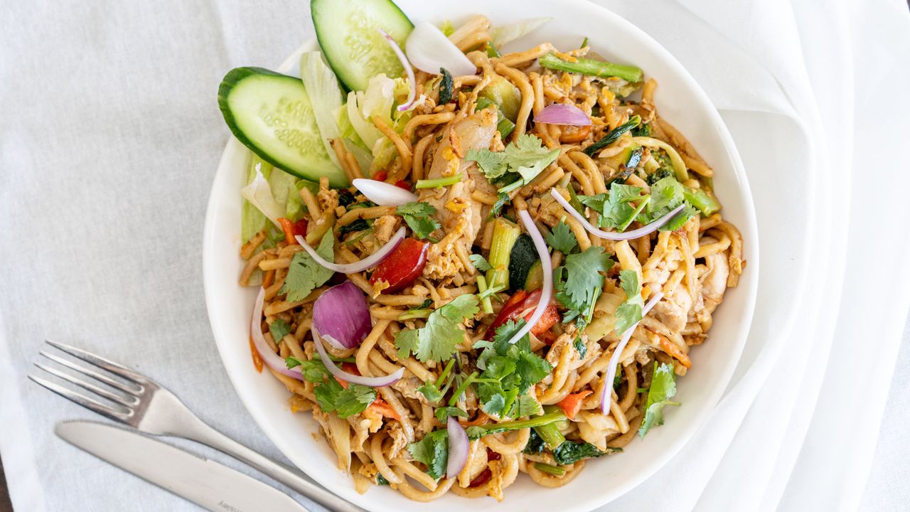 Desi Style Thai Hokkien Noodles with Chicken