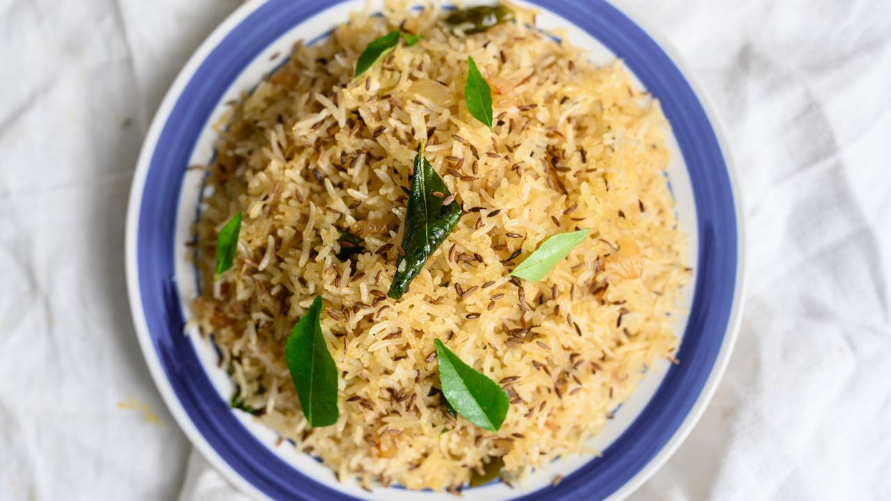 Jeera Rice (Comes with Yogurt and Can of Soft Drink or Water)