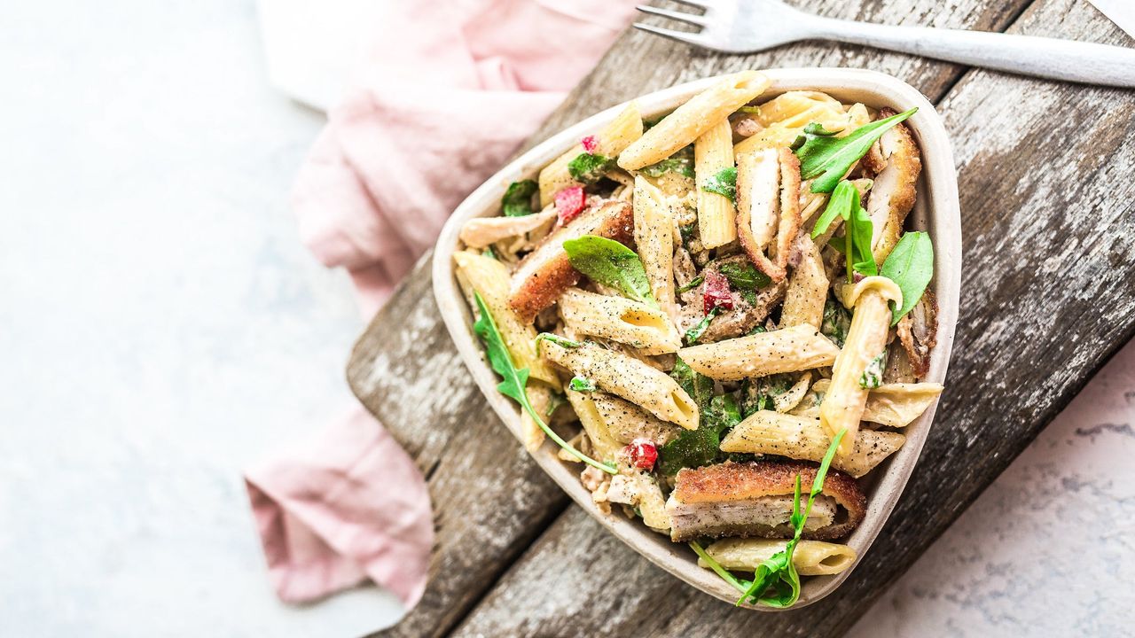 Crumbed Chicken Pasta