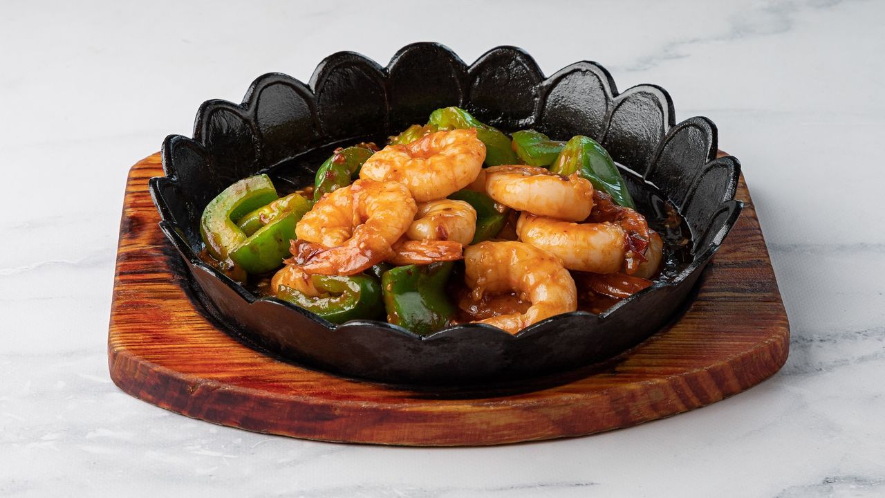 King Prawn with Szechuan Sauce