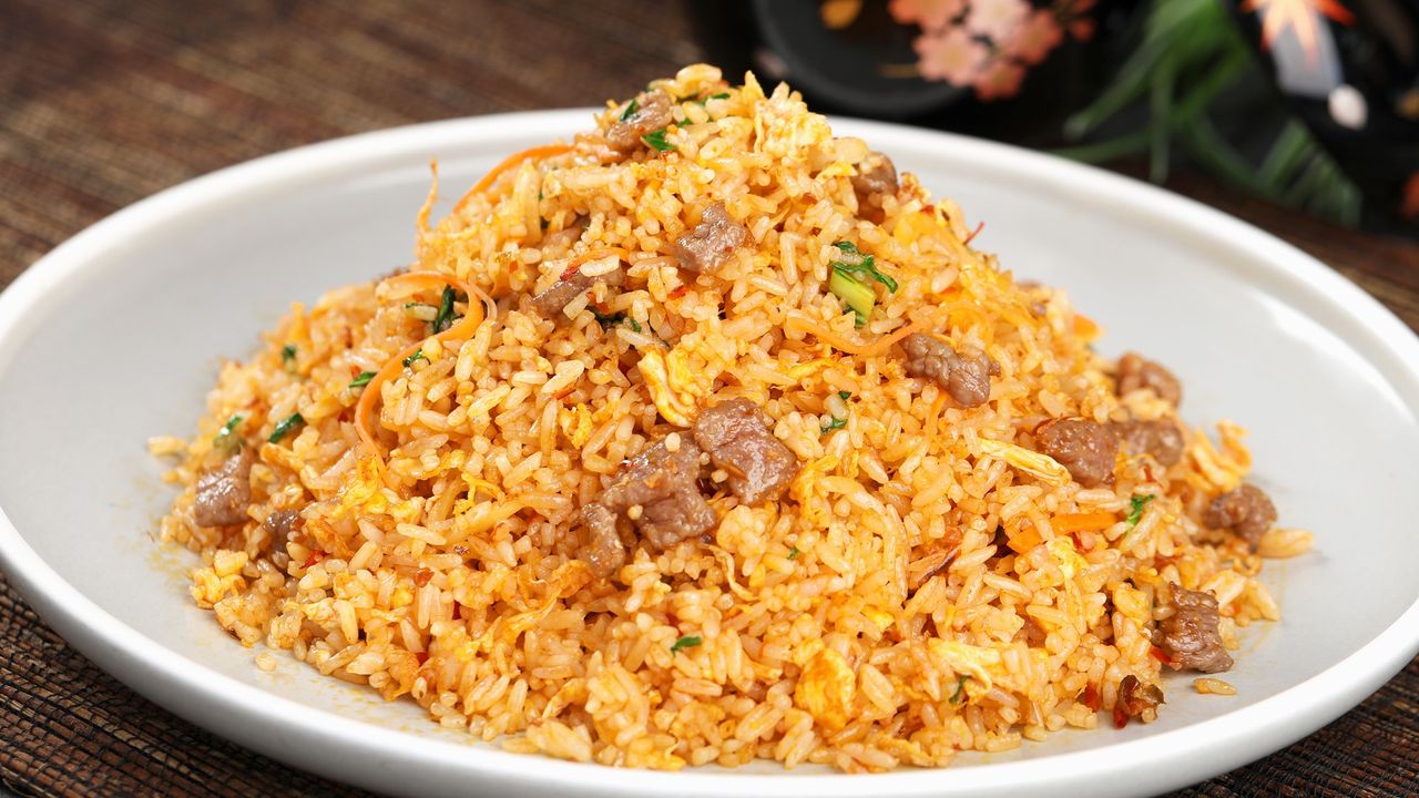 Beef Fried Rice with Pickled Veggie