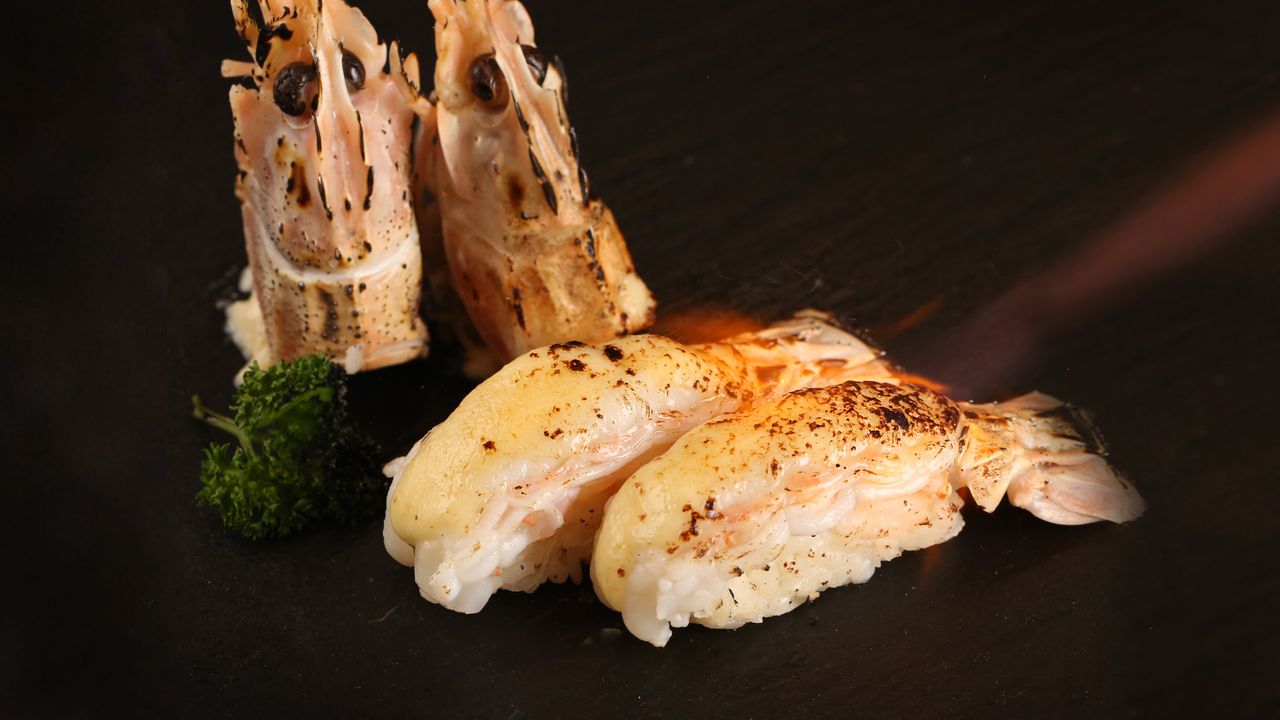 Seared Scampi Nigiri