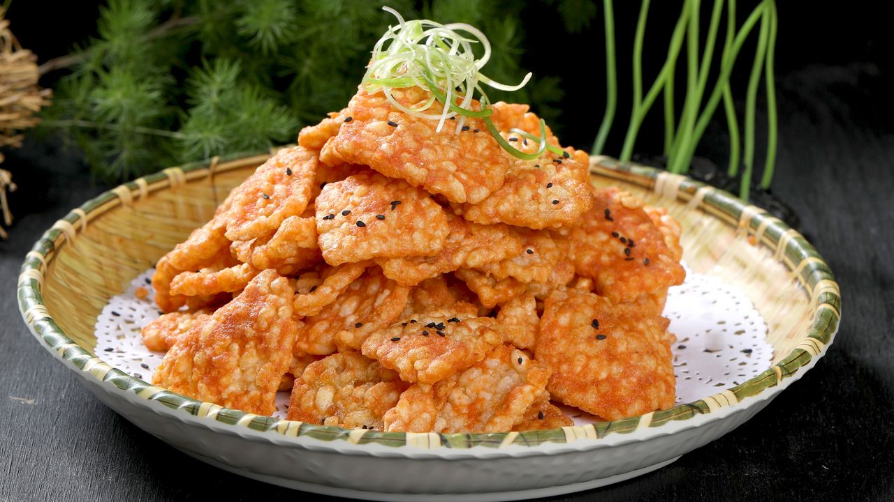 Fried Rice Crust With Salted Yolk