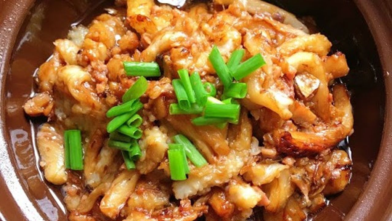 Diced Meat & Eggplant