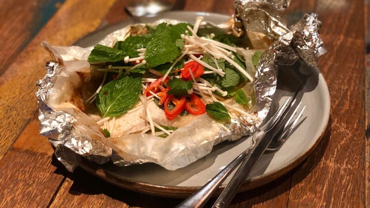 Steamed Barramundi fillet