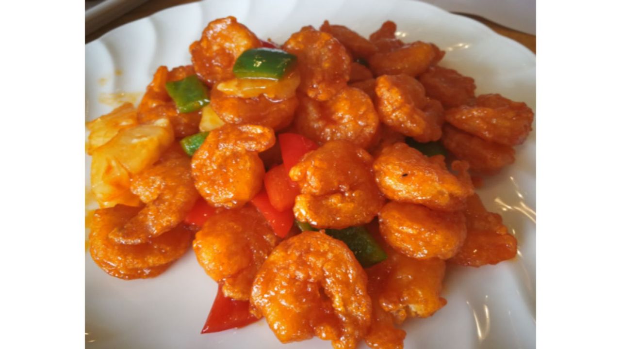 Prawns with Mandarin Sauce