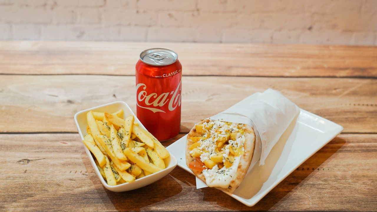 Patatopita Souvlaki Combo