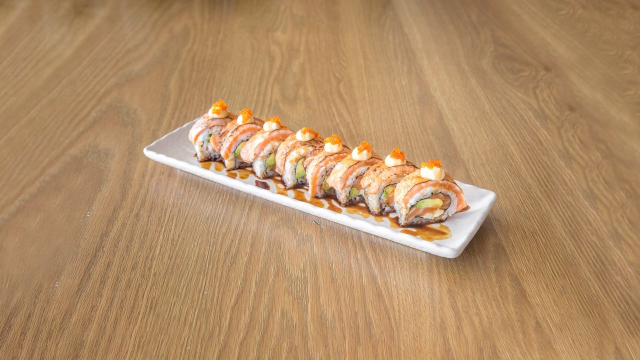 Flaming Salmon Roll