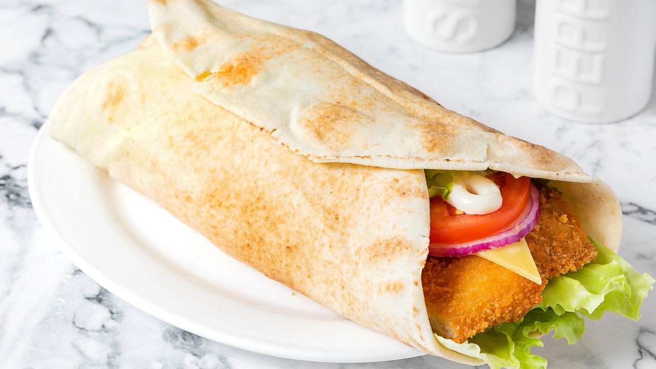 Chicken Schnitzel Wrap