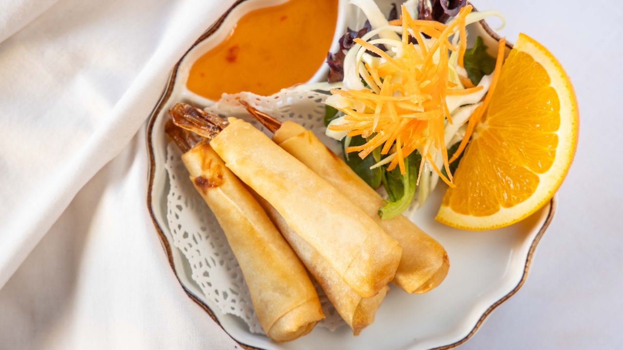 Spring Roll Prawn (Goong Hom Pla) (4 Pcs.)