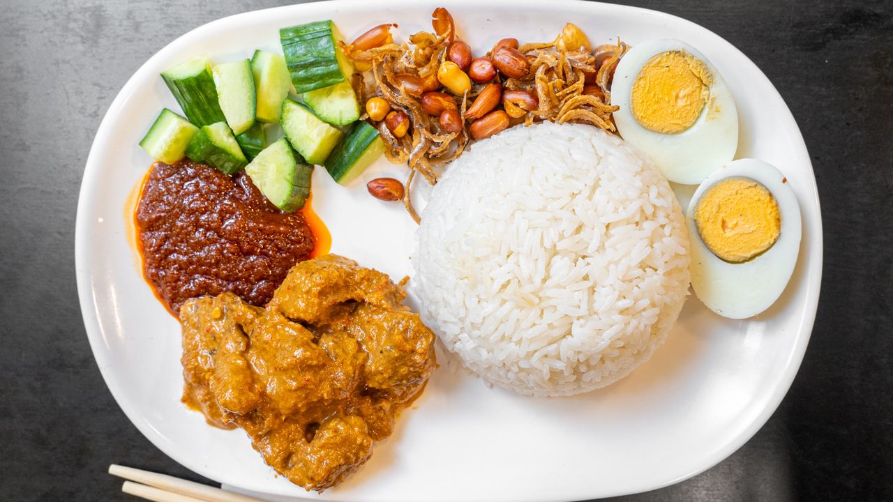 Nasi Lemak Beef Rendang