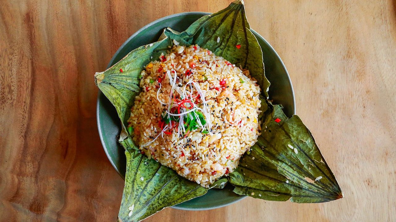 D11 Special Fried Rice Wrapped in Lotus Leaf