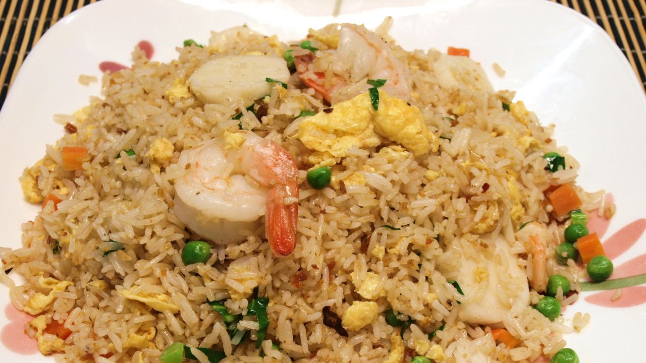 Prawn Fried Rice with Spicy Sauce